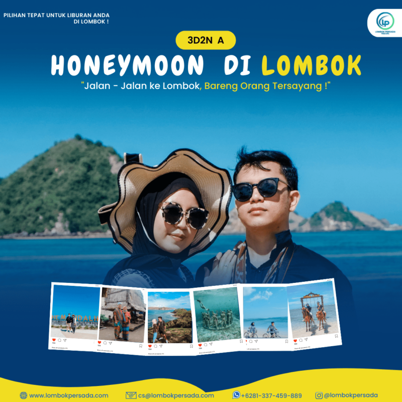 Paket Honeymoon Lombok 3 Hari 2 Malam Opsi A
