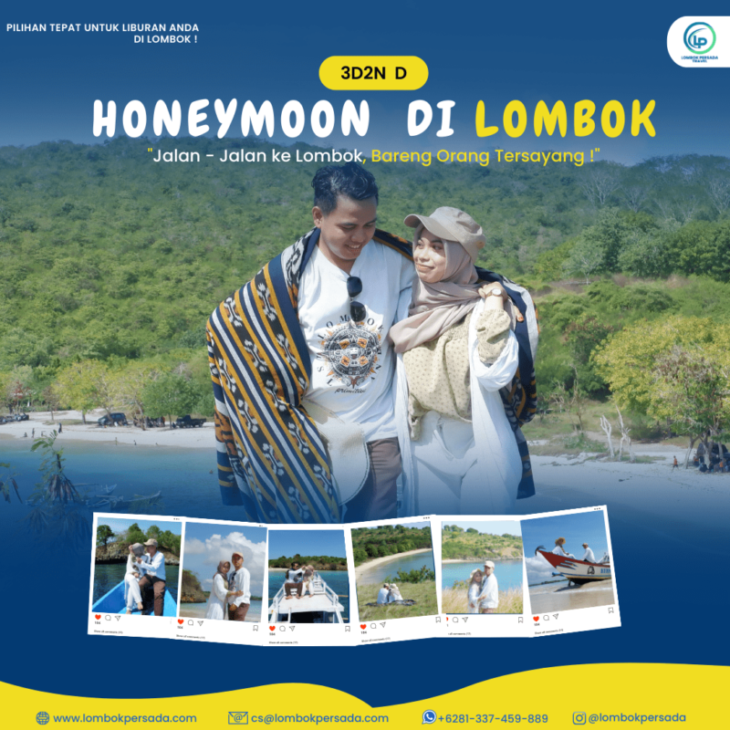 Paket Honeymoon Lombok 3 Hari 2 Malam Opsi D