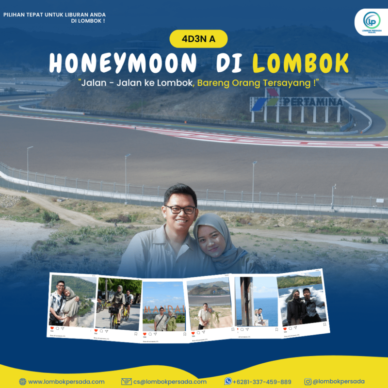 Paket Honeymoon Lombok 4 Hari 3 Malam Opsi A