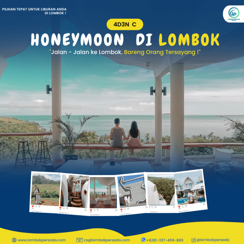Paket Honeymoon Lombok 4 Hari 3 Malam Opsi C
