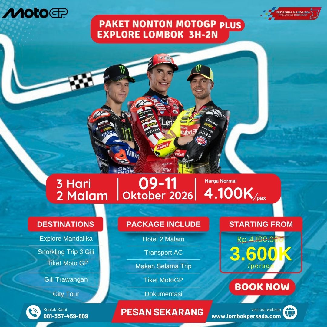 Paket Nonton Moto GP Lombok 2026