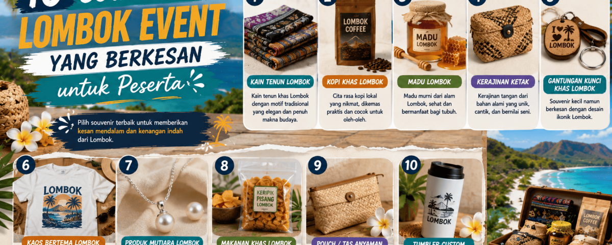 10 Souvenir Lombok Event yang Berkesan untuk Peserta