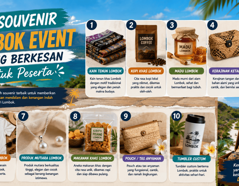 10 Souvenir Lombok Event yang Berkesan untuk Peserta