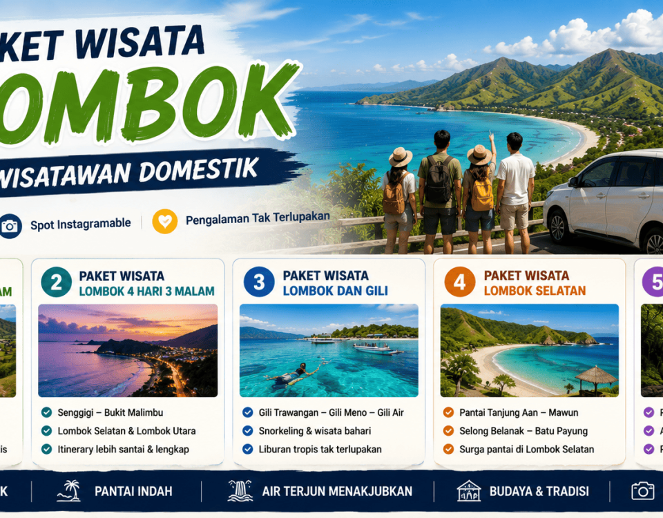 5 Paket Wisata Lombok Favorit Wisatawan Domestik