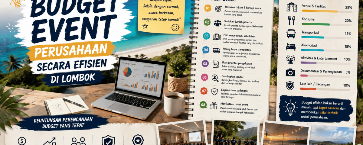 Cara Menentukan Budget Event Perusahaan Secara Efisien di Lombok
