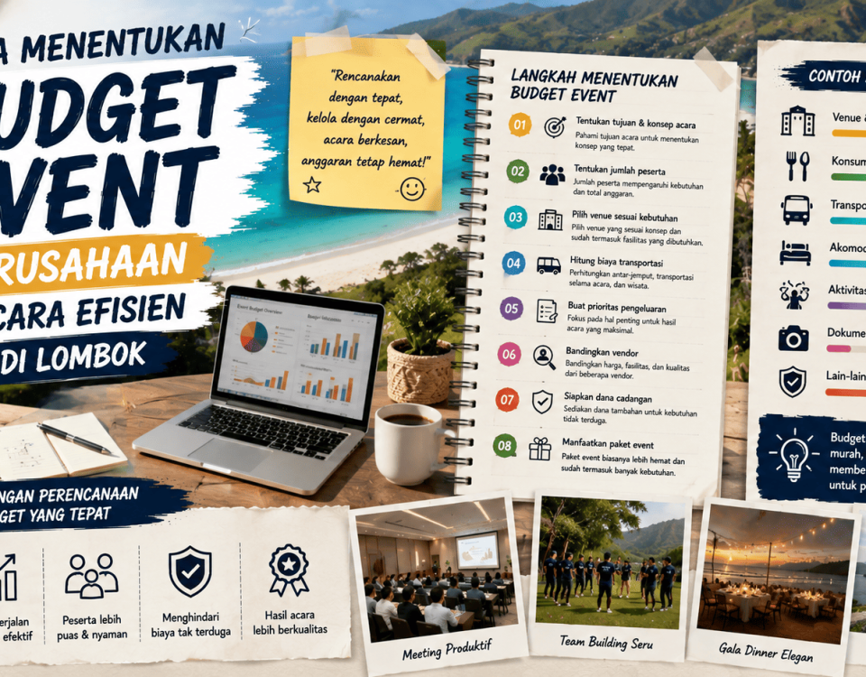 Cara Menentukan Budget Event Perusahaan Secara Efisien di Lombok